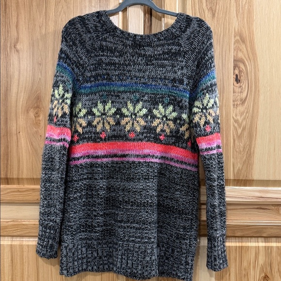 American Eagle Outfitters Fair Isle Nordic Cozy Winter Knit Jegging Sweater - Picture 7 of 11